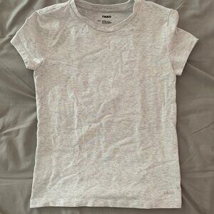 Light grey Aritzia TNA short sleeve top